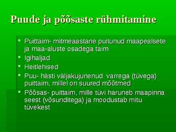 Puittaimed #8