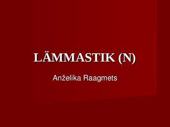 Lämmastik N