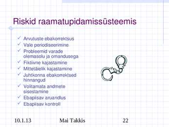 Raamatupidamine #22