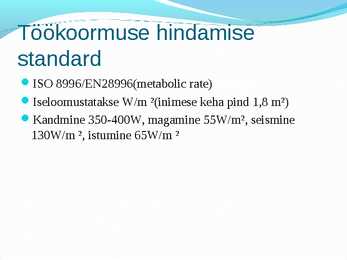 Tookeskkonnas esinevad ohutegurid #110