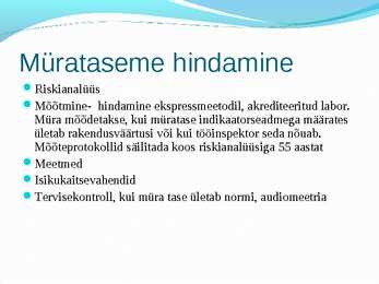 Tookeskkonnas esinevad ohutegurid #34