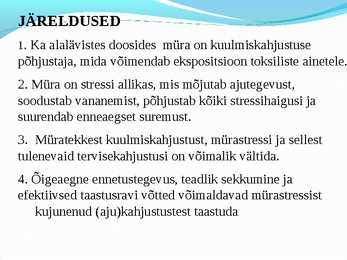 Tookeskkonnas esinevad ohutegurid #46