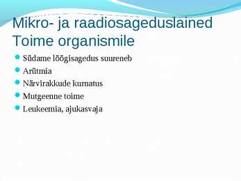 Tookeskkonnas esinevad ohutegurid #97