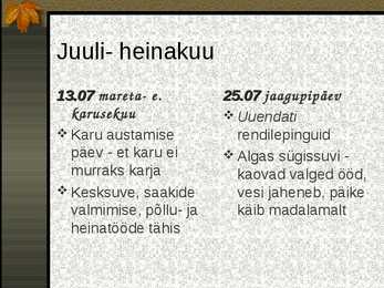 Rahvakalender #12