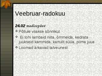Rahvakalender #7