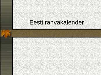 Rahvakalender