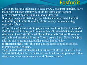Fosforiit ja diktüoneemakilt #2