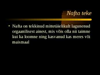 Nafta #7