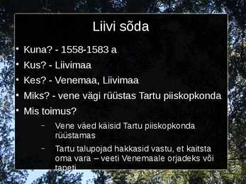 Sõjad Eesti aladel 14-19 sajand #5
