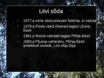 Sõjad Eesti aladel 14-19 sajand #8