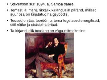 Robert Louis Stevenson- Must Nool #4