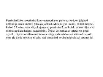 Isiksus ja stress #4