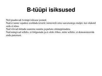 Isiksus ja stress #8