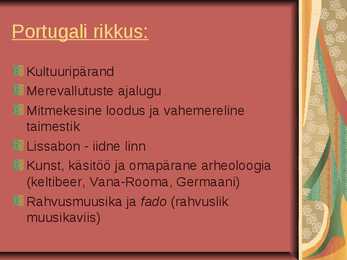 Portugali tutvustus #4