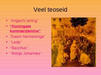 Leonardo Da Vinci maalid ja elulugu #7
