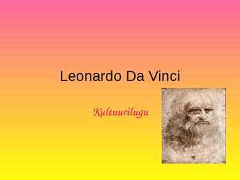 Leonardo Da Vinci maalid ja elulugu