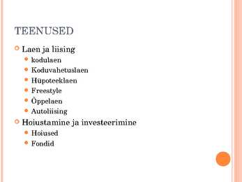 Pangateenused #6