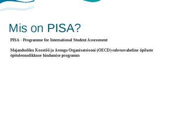 PISA haridusuuring #2