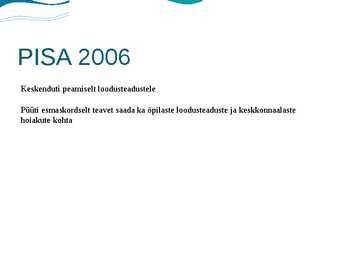 PISA haridusuuring #11