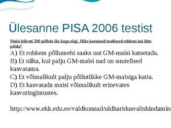 PISA haridusuuring #15