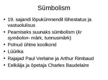 Sümbolism-Charles Baudelaire #4
