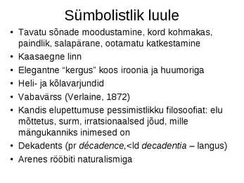 Sümbolism-Charles Baudelaire #8