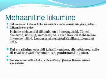 Mehaanika #4