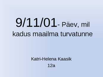 11 september 2001