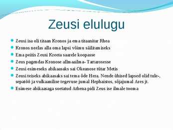 Slaidiesitlus Zeusist #3
