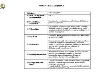 Projektiidee kirjeldus #3