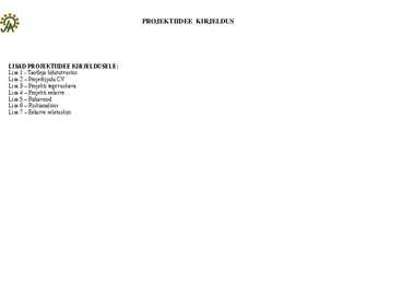 Projektiidee kirjeldus #4