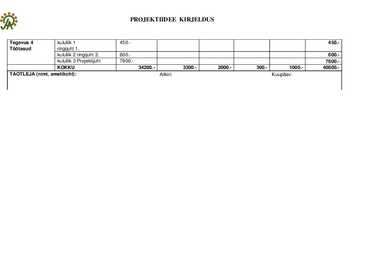 Projektiidee kirjeldus #6