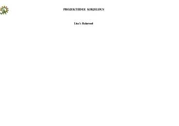 Projektiidee kirjeldus #7