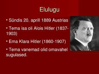 Adolf Hitleri noorpõlv-koolitee ja võimule tulek #2