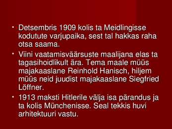 Adolf Hitleri noorpõlv-koolitee ja võimule tulek #6