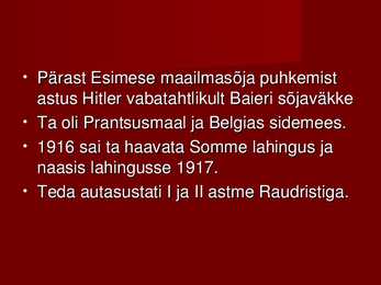 Adolf Hitleri noorpõlv-koolitee ja võimule tulek #7