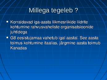 WTO-IMF-G8 #14