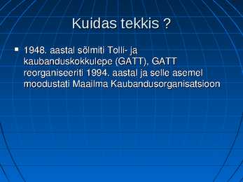 WTO-IMF-G8 #5