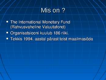 WTO-IMF-G8 #9