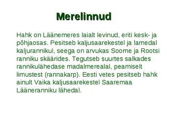 Läänemere linnud #3