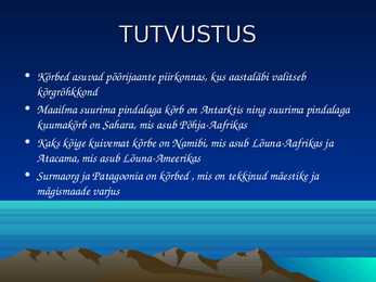 Kõrbe slideshow #2