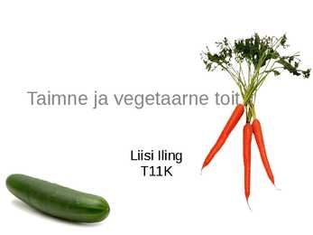 Taimne ja vegetaarne toit