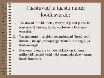 Keskkonnaprobleemid #9