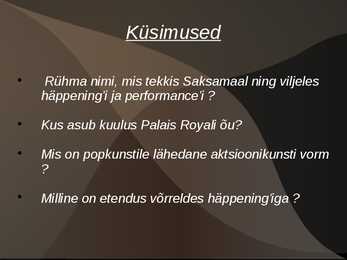 Happening and performance #15