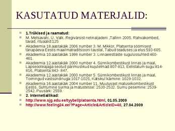 Vahekaitsmise esitlus #14