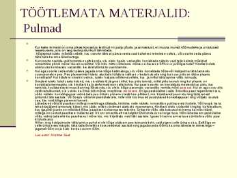 Vahekaitsmise esitlus #15