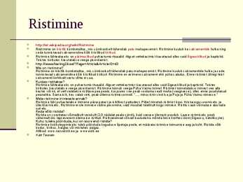 Vahekaitsmise esitlus #23