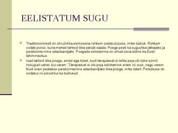 Vahekaitsmise esitlus #7