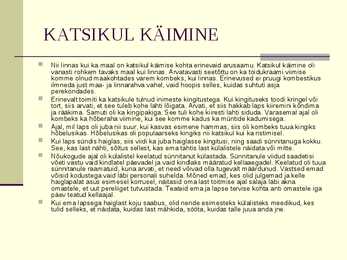 Vahekaitsmise esitlus #10