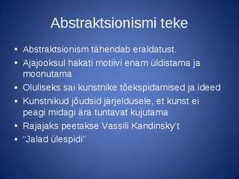 Abstraktne kunst #2